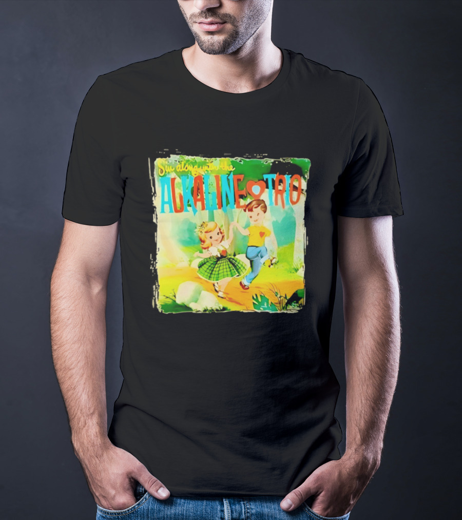 Sin Along With The Alkaline Trio Vintage Cartoon T-Shirt