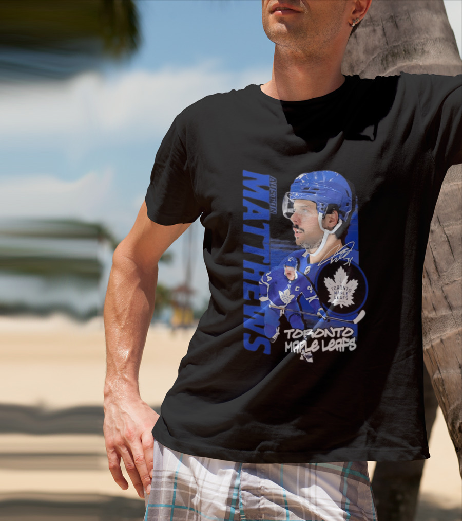 Toronto Maple Leafs Auston Matthews Signature Playmaker T-Shirt