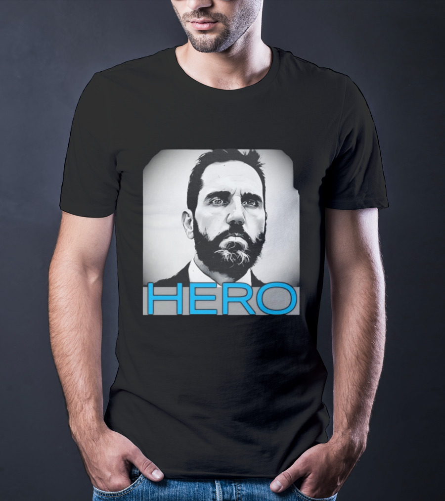 Jack Smith Hero Portrait Black And White T-Shirt