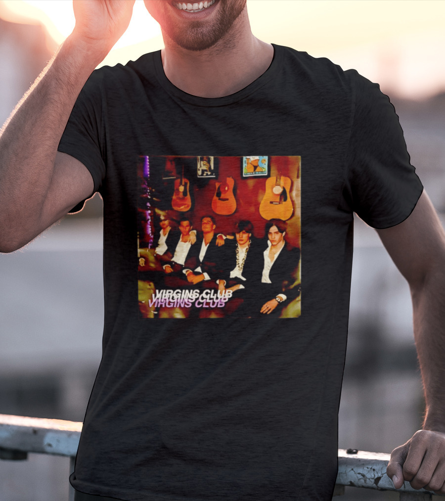 Virgins Club Sophisticated Lounge Vibes With Classic Guitars T-Shirt