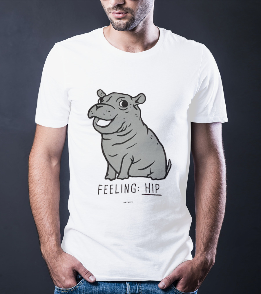 Feeling Hip Teamfiona Hippo Cute Cartoon T-Shirt