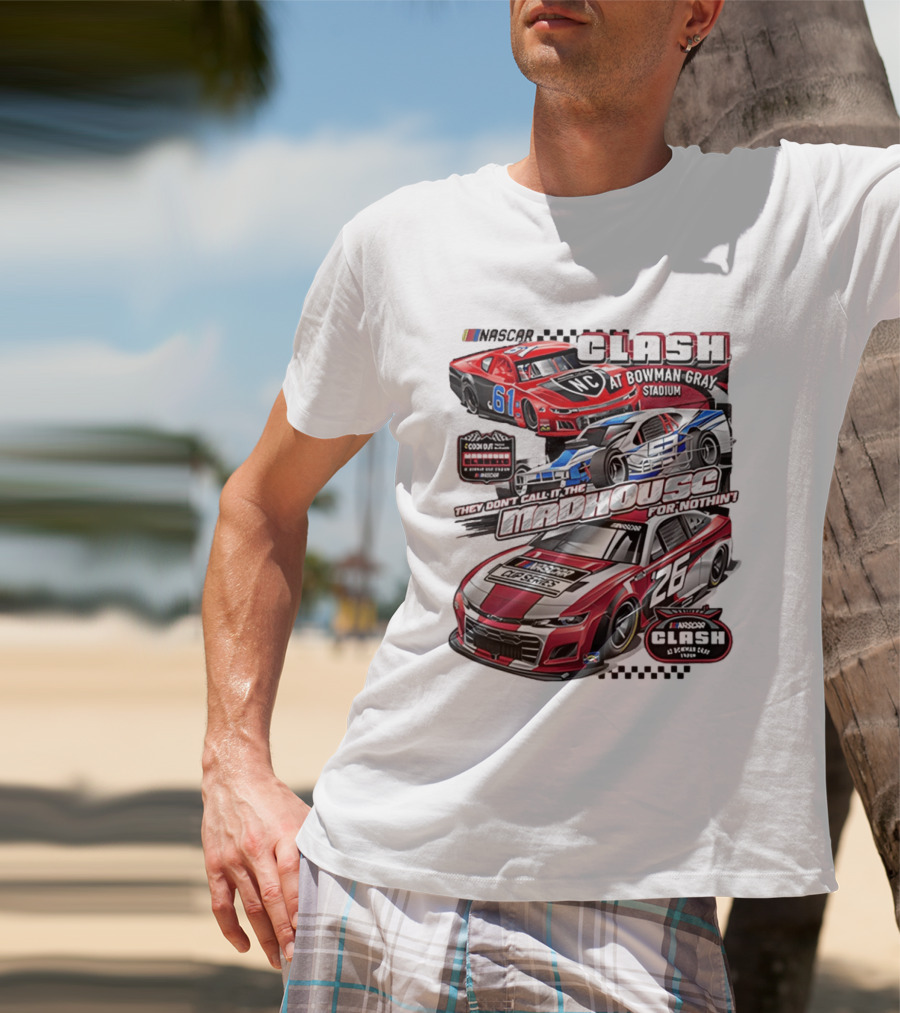 NASCAR Clash At Bowman Gray Stadium 2026 Madhouse Racing Event T-Shirt
