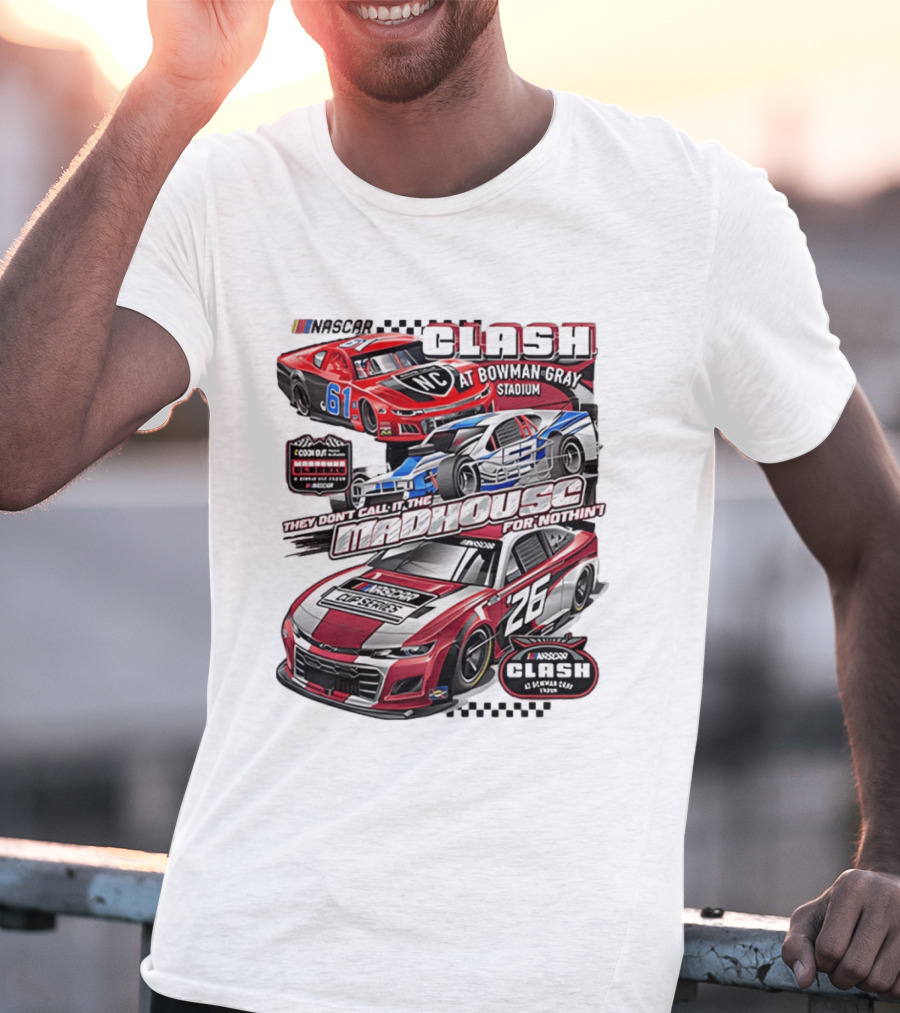 NASCAR Clash At Bowman Gray Stadium 2026 Madhouse Racing Event T-Shirt