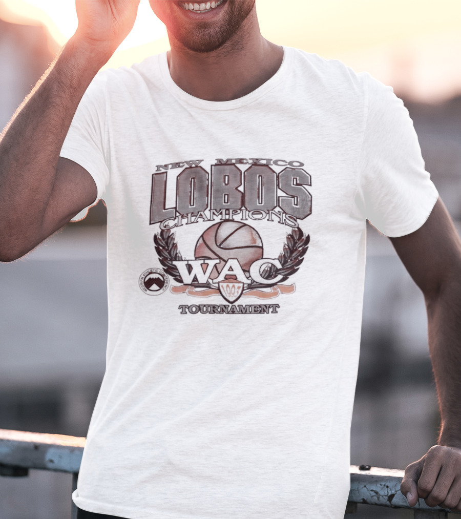 New Mexico Lobos WAC Basketball Champions 1993 Tournament T-Shirt