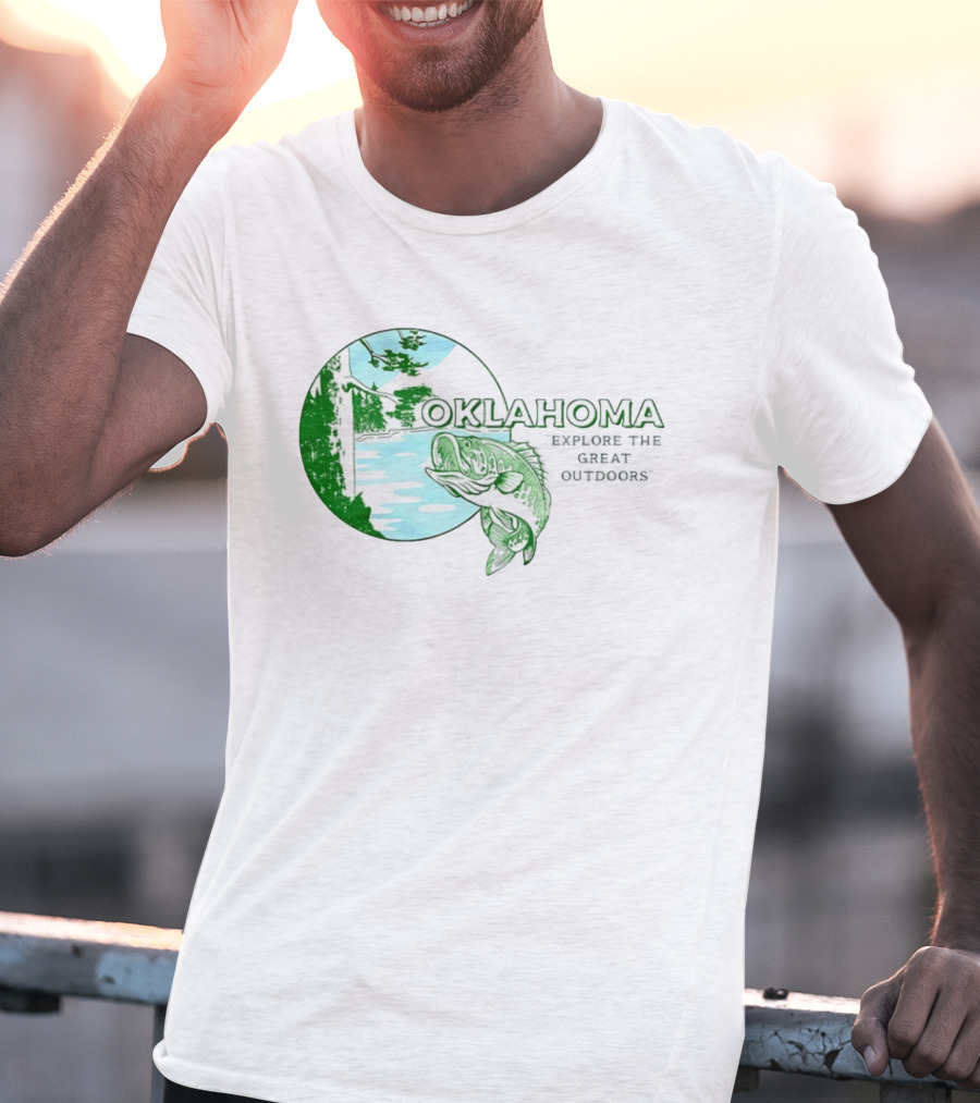 Oklahoma Fishing Explore The Great Outdoors T-Shirt