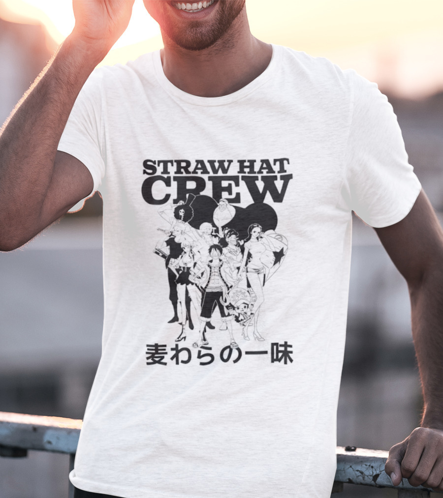 Straw Hat Crew One Piece Anime Characters Japanese T-Shirt