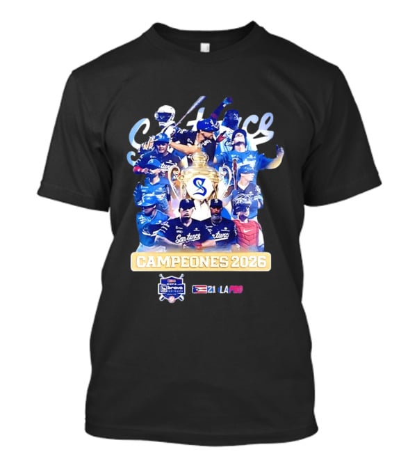 Cangrejeros De Santurce Campeones 2026 LBPRC Customized Team Celebration T-Shirt