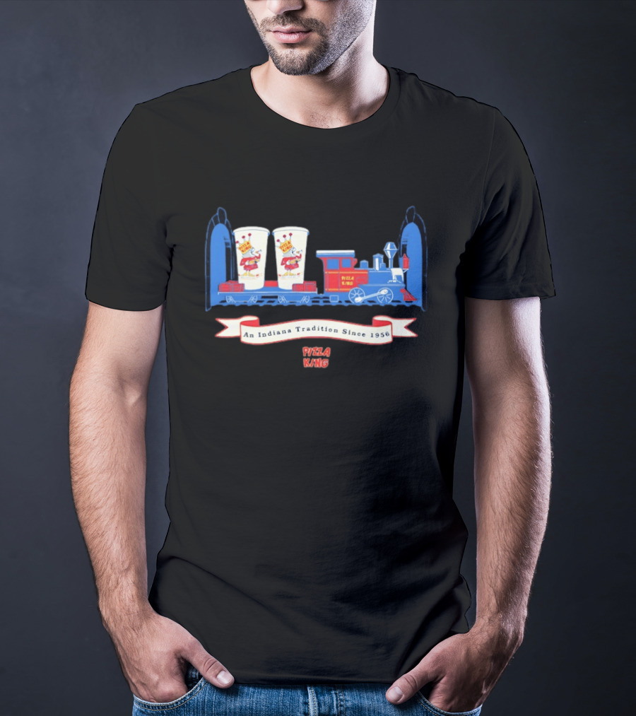Pizza King An Indiana Tradition Since 1956 Train And Beverage Cups T-Shirt