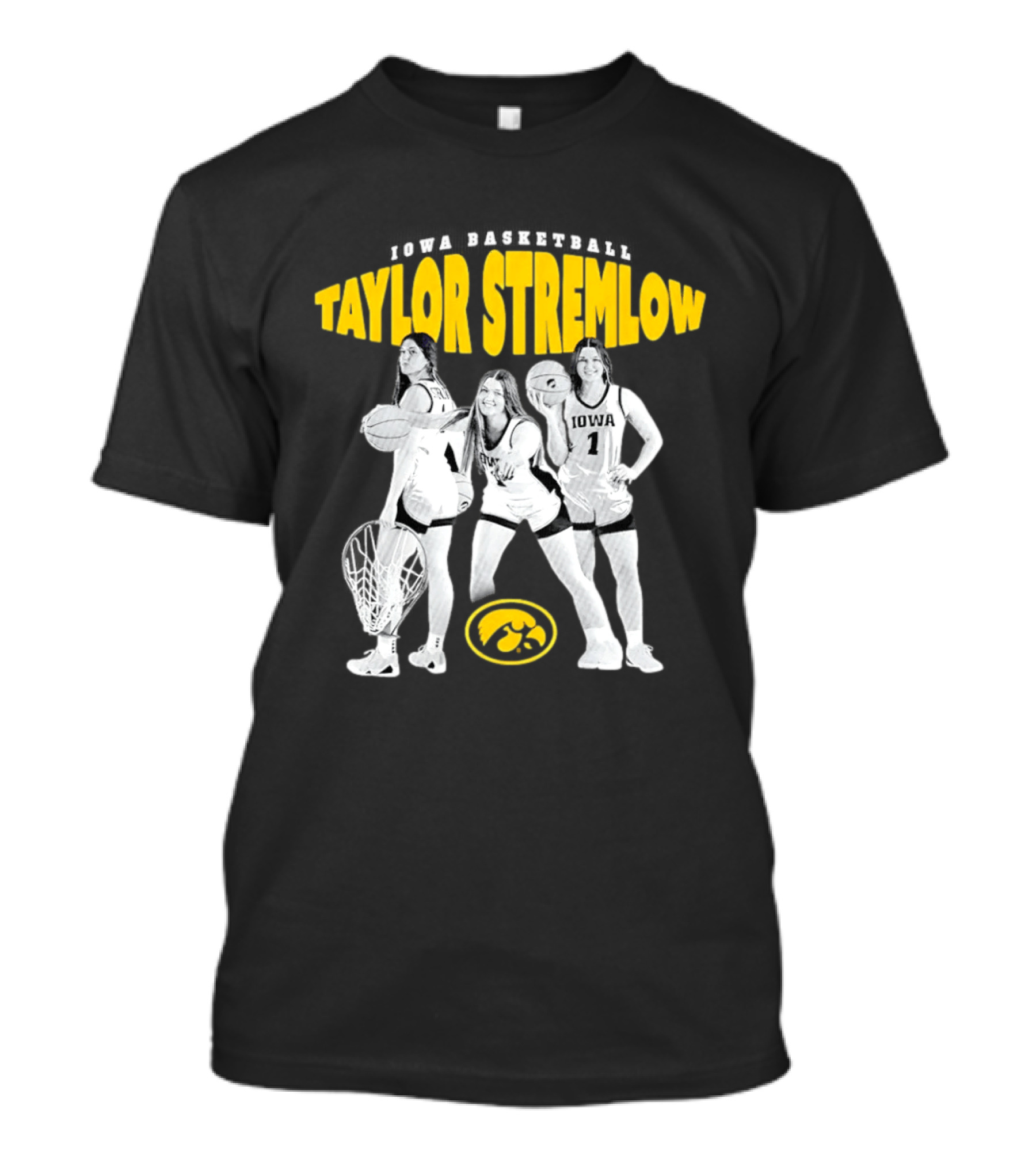 Taylor Stremlow Iowa Hawkeyes Basketball 90s Style Retro Sports T-Shirt