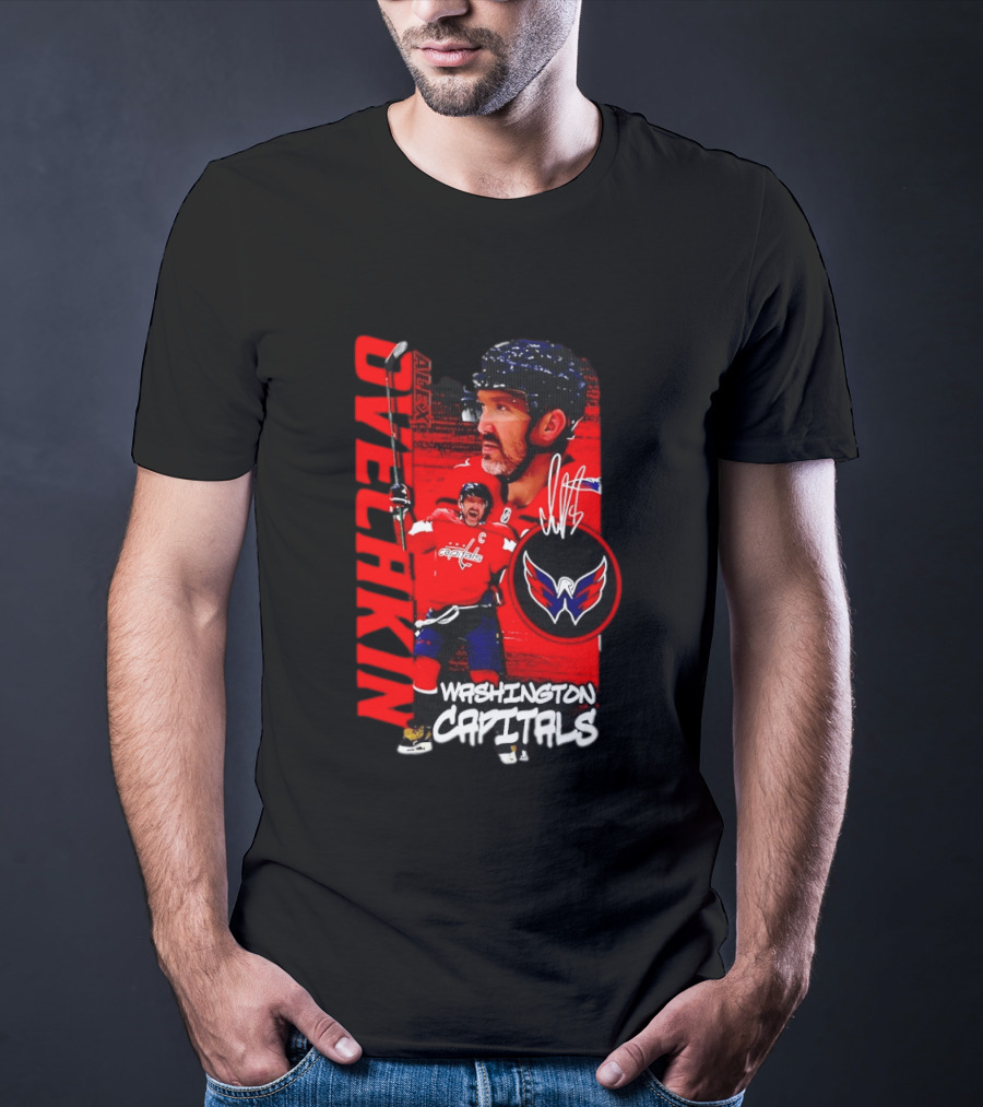 Washington Capitals Ovechkin NHL Hockey Playmaker Team Captain T-Shirt