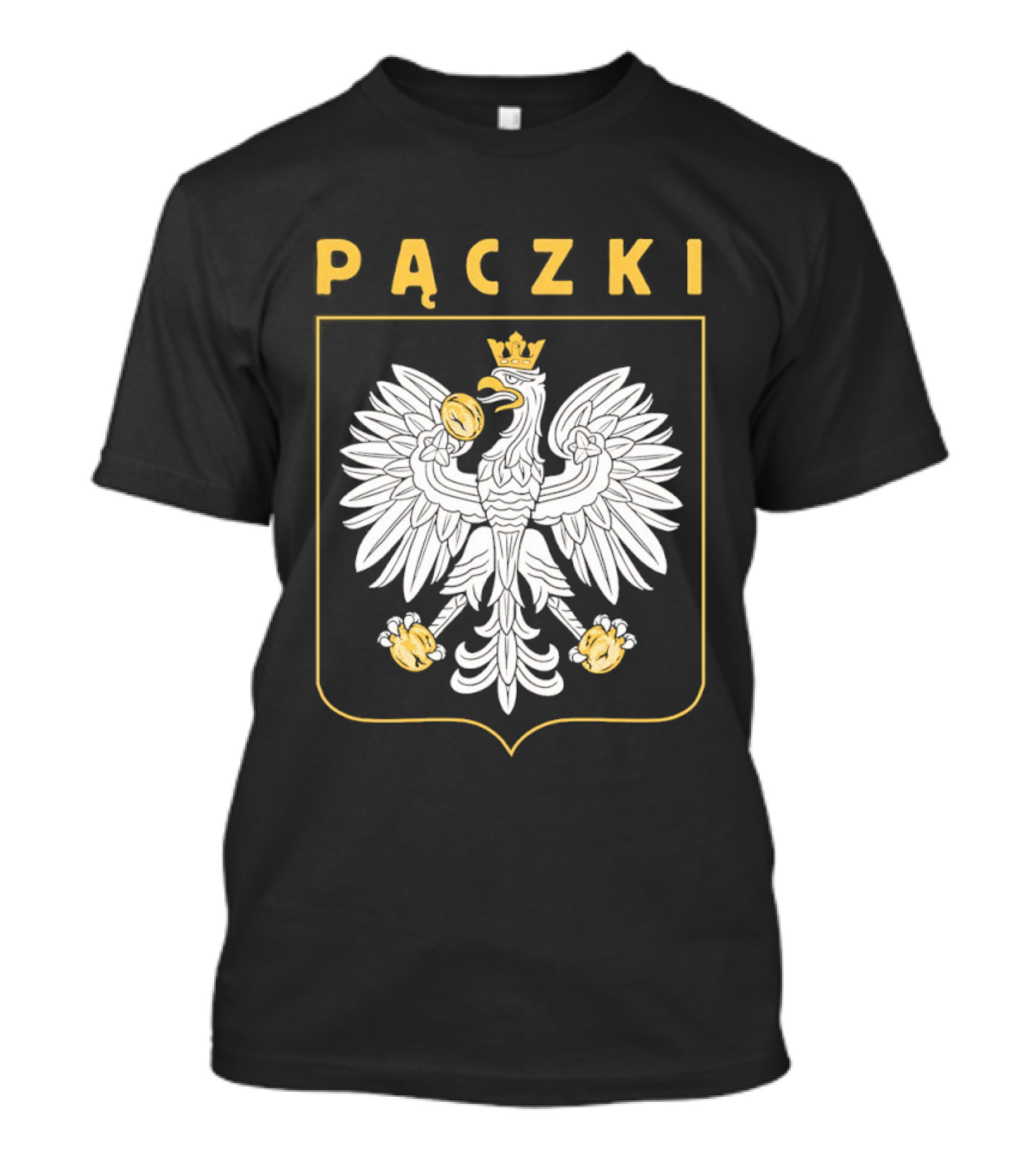 Pączki Polish Eagle Crest Screen Print T-Shirt