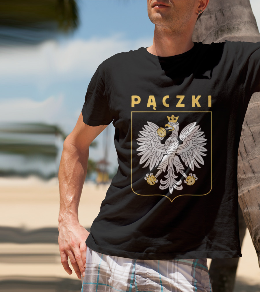 Pączki Polish Eagle Crest Screen Print T-Shirt