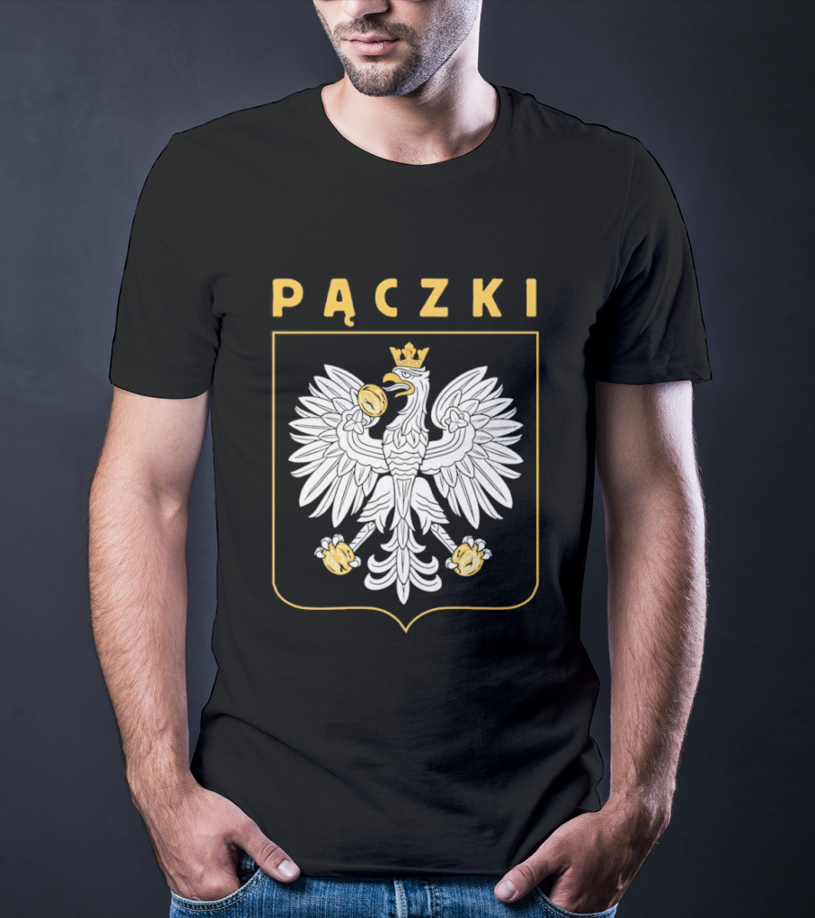 Pączki Polish Eagle Crest Screen Print T-Shirt