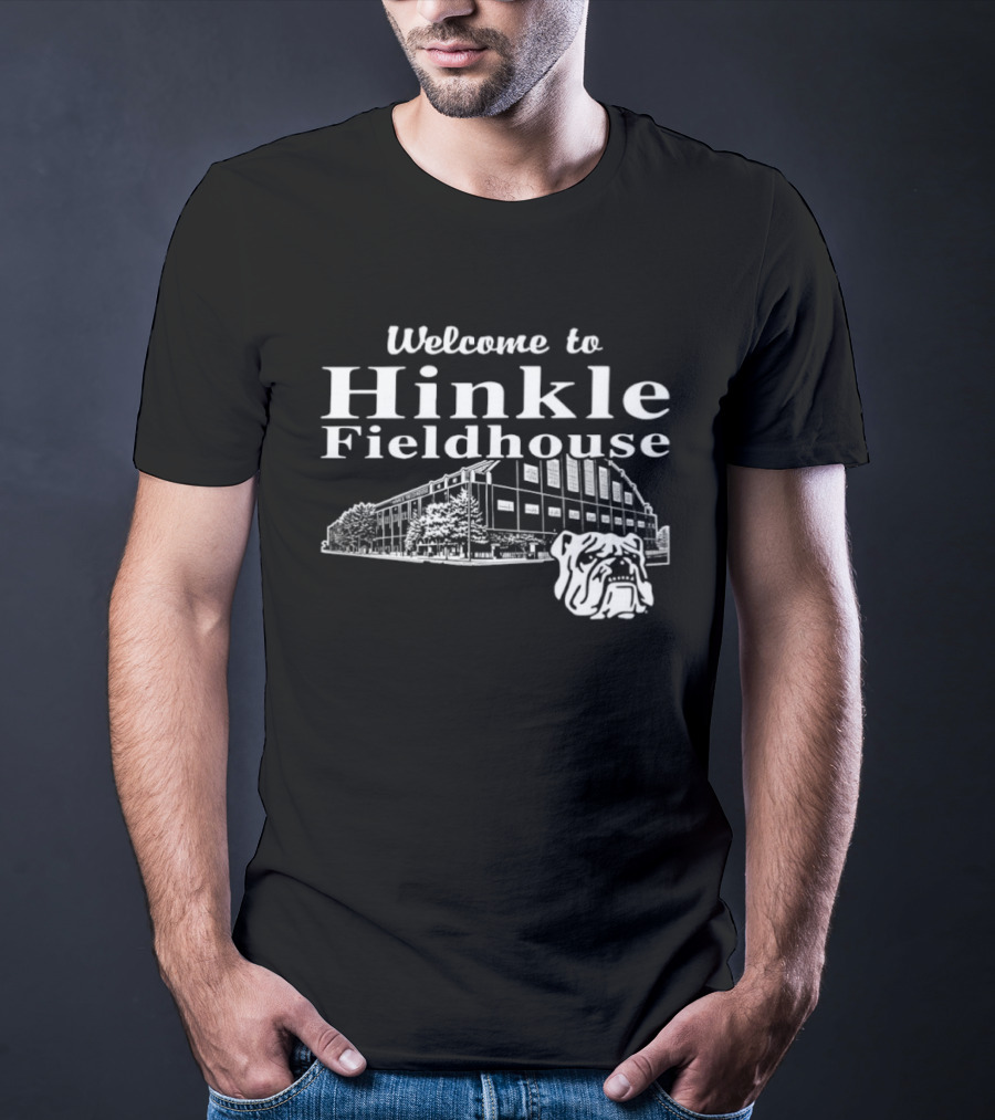 Welcome To Hinkle Fieldhouse Indiana Basketball Arena Iconic Landmark T-Shirt