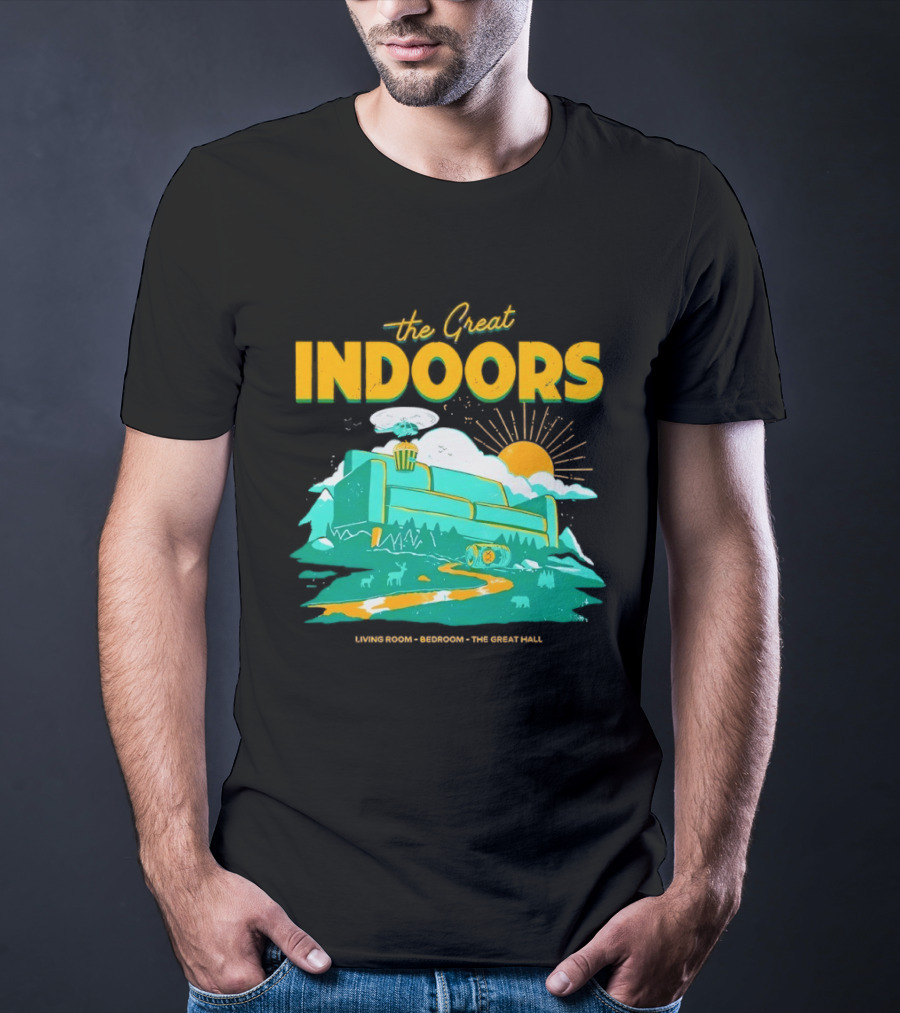 The Great Indoors Living Room Bedroom The Great Hall Couch Nature Sun T-Shirt