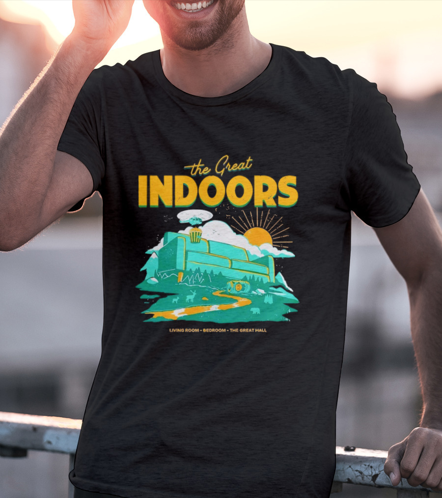 The Great Indoors Living Room Bedroom The Great Hall Couch Nature Sun T-Shirt