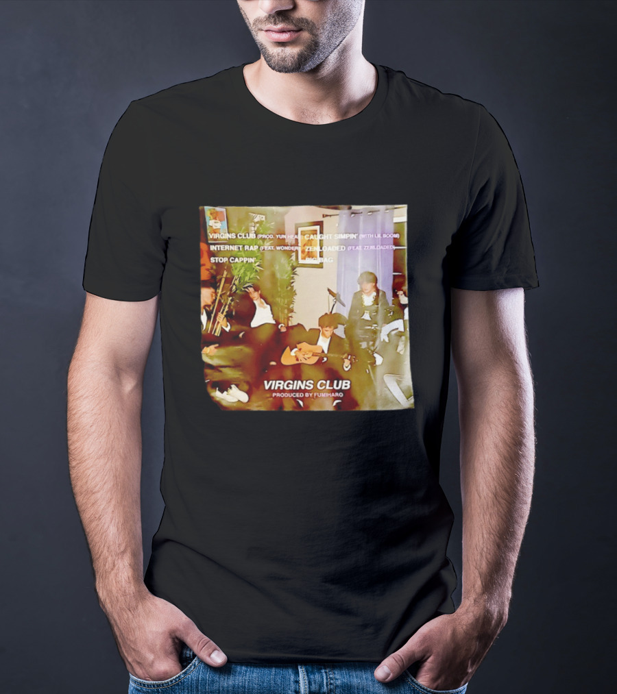Virgins Club EP Caught Simpin Internet Rap Stop Cappin Produced By Fumiharo T-Shirt