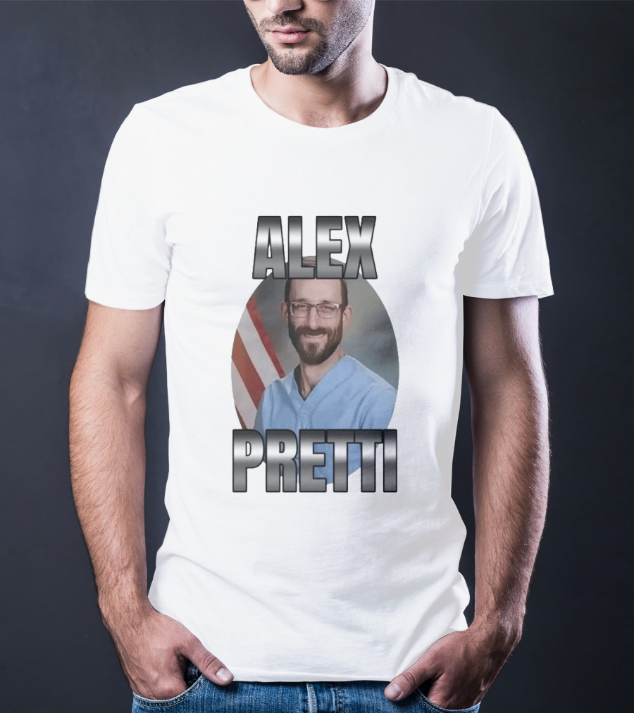 Alex Pretti American Flag T-Shirt