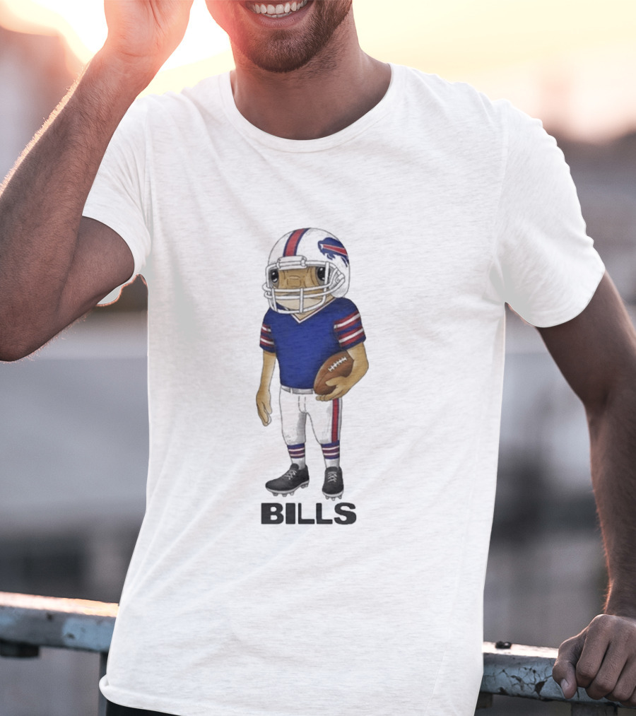 Bad Bunny Buffalo Bills Concho Animated Football Player T-Shirt