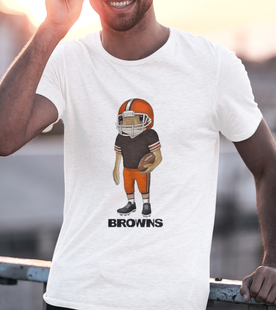 Bad Bunny Cleveland Browns Concho Helmet Mascot Browns T-Shirt