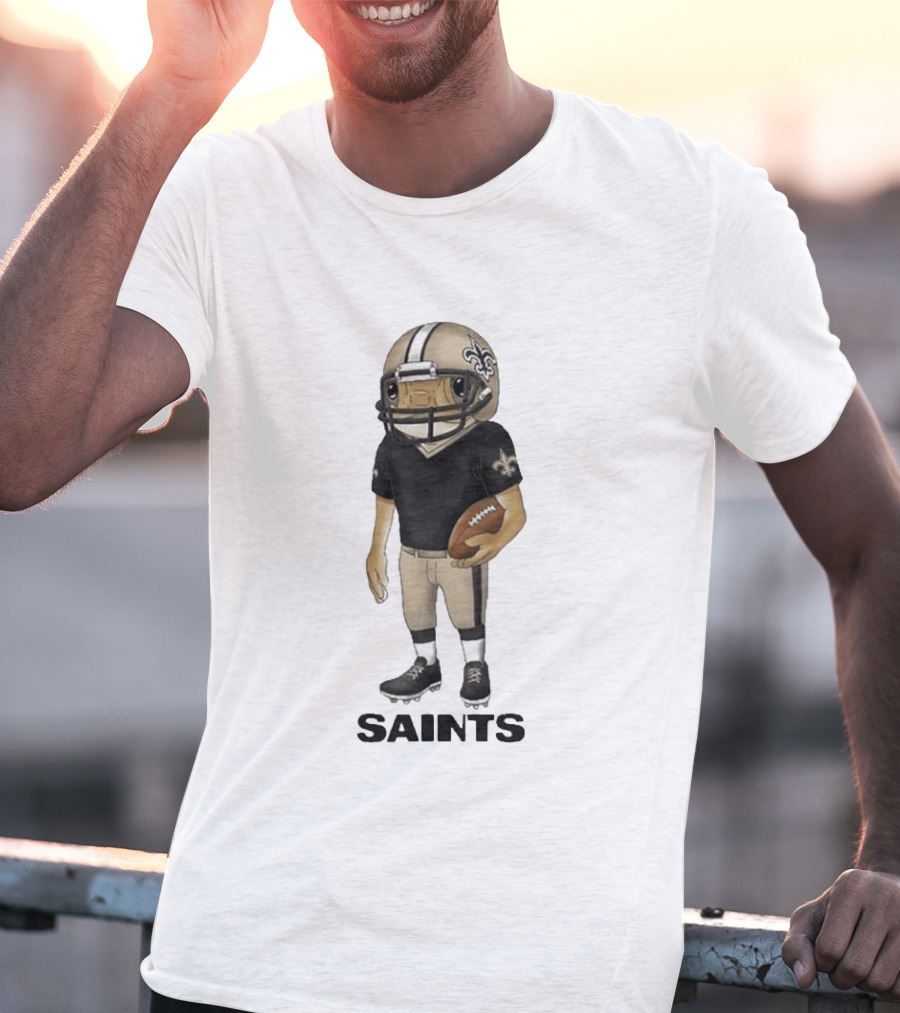 Bad Bunny New Orleans Saints Football Helmet Player T-Shirt