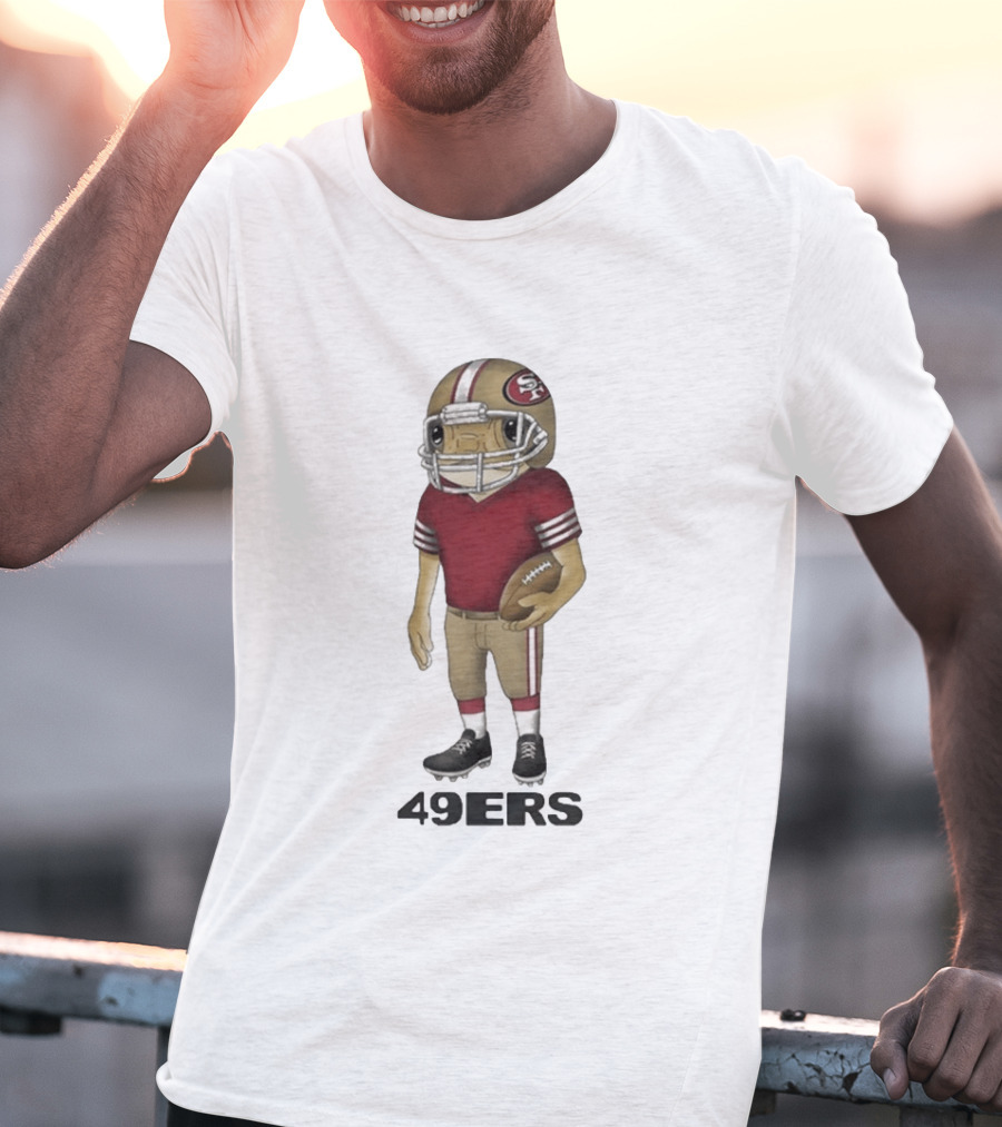 Bad Bunny San Francisco 49ers Football Helmet T-Shirt