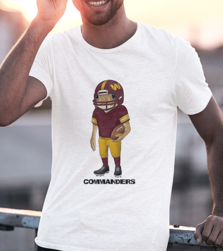 Bad Bunny Commanders Football Helmet T-Shirt