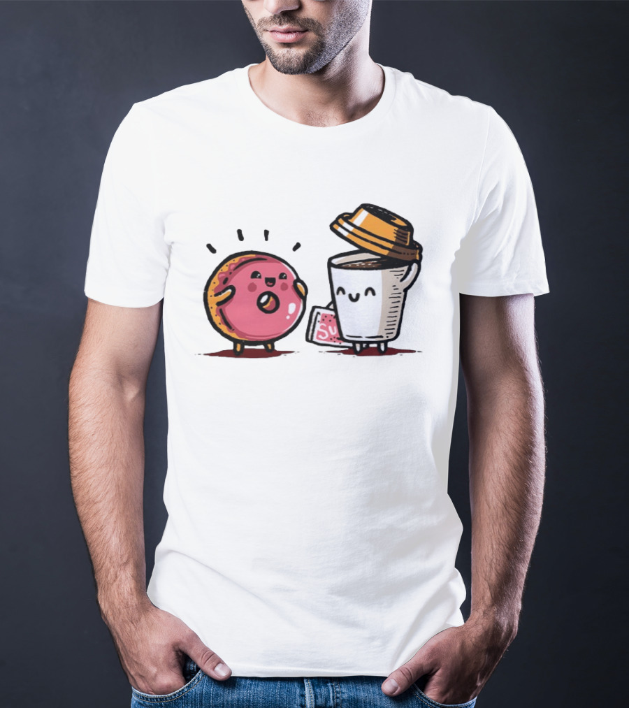 Donut And Coffee A Match Made In Heaven You Donut Know How Much I Love You T-Shirt