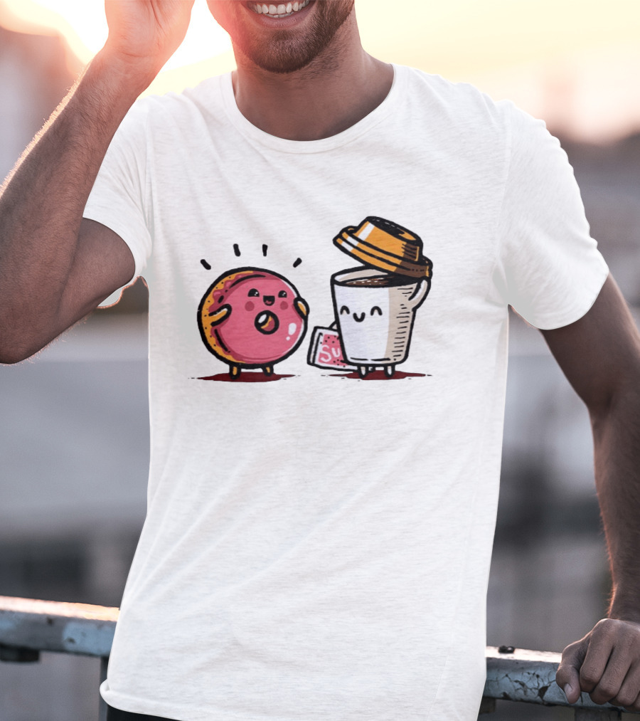 Donut And Coffee A Match Made In Heaven You Donut Know How Much I Love You T-Shirt