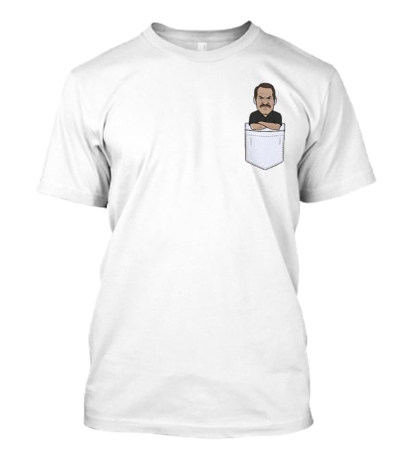 Little Bill Cowher Pittsburgh Steelers Coach Pocket Cartoon T-Shirt