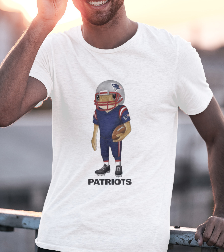 New England Patriots Bad Bunny Football Player 2026 T-Shirt