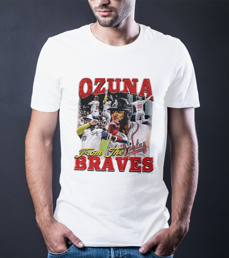Ozuna Atlanta Braves 20 Baseball Celebration T-Shirt