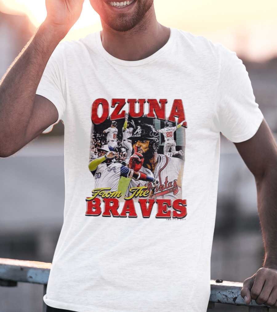 Ozuna Atlanta Braves 20 Baseball Celebration T-Shirt
