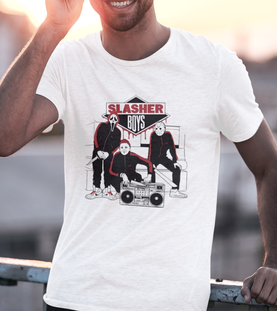 Slasher Boys Ghostface Michael Myers Jason Voorhees Beastie Boys T-Shirt
