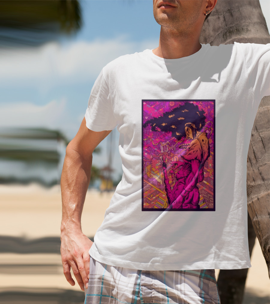 Third Eye Samurai Not All Who Wander Are Lost But I Am Psychedelic Fantasy Scene T-Shirt