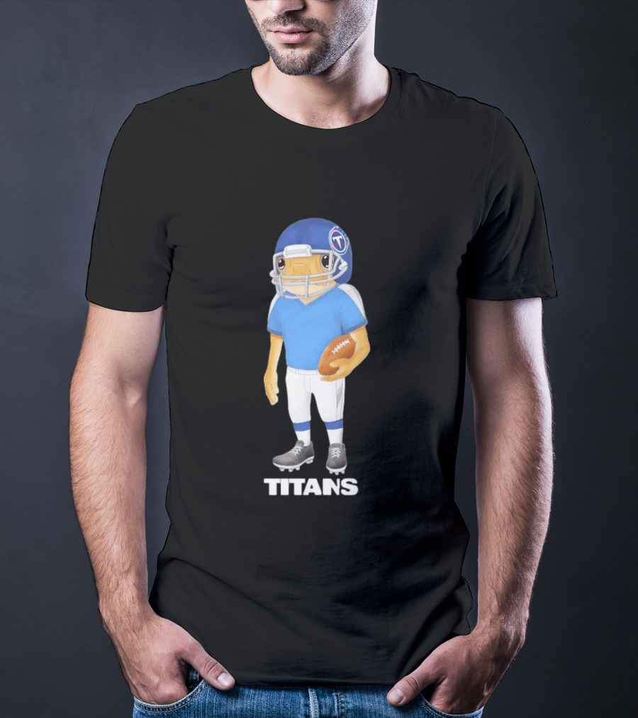 Bad Bunny X Tennessee Titans Football Player Character Collaboration T-Shirt