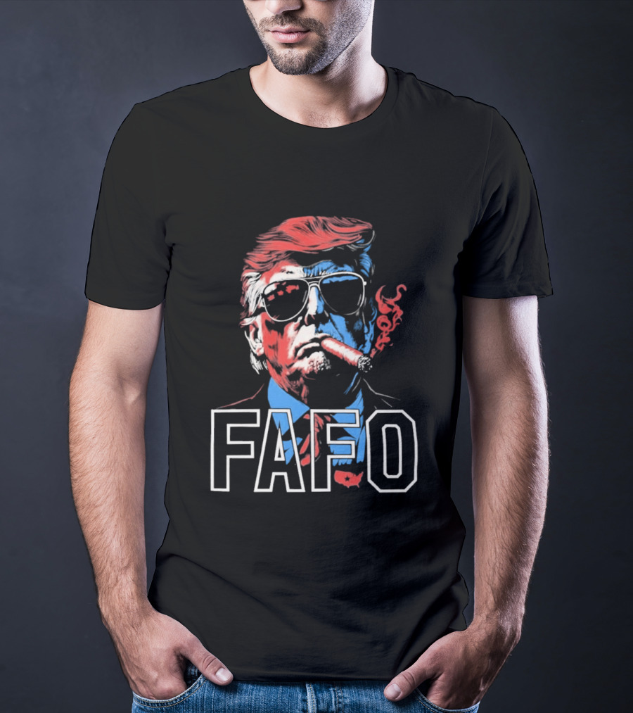 Trump Cigar FAFO Bold Patriotic T-Shirt