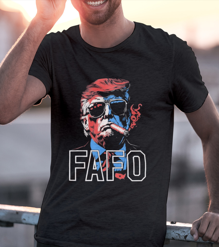 Trump Cigar FAFO Bold Patriotic T-Shirt