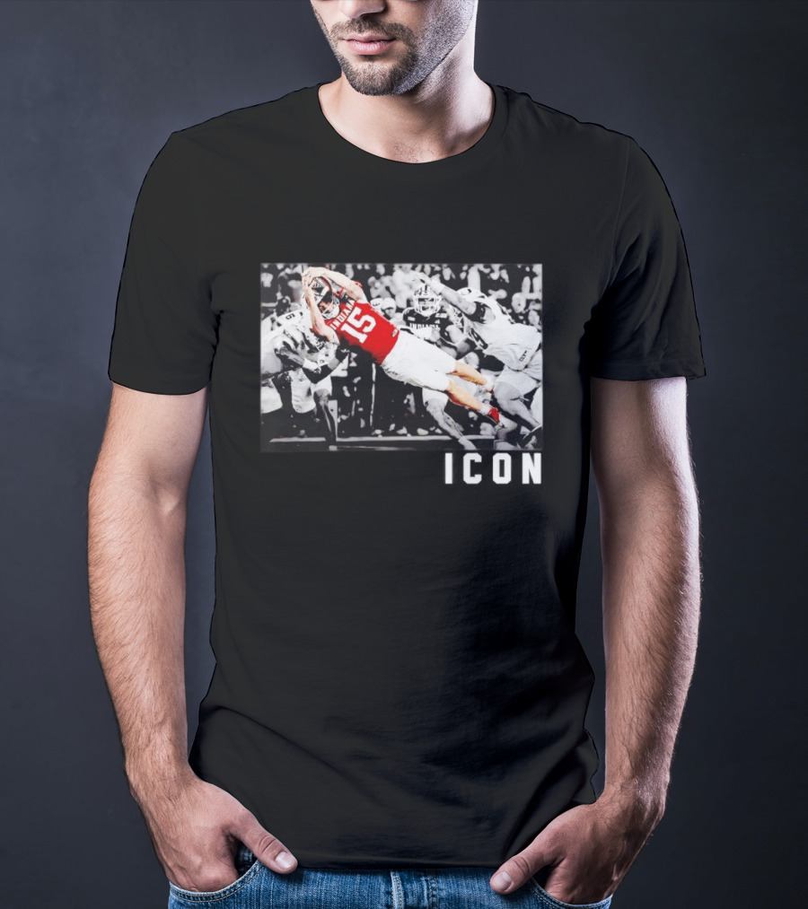 ICON Indiana Hoosiers Football Number 15 Action Play T-Shirt