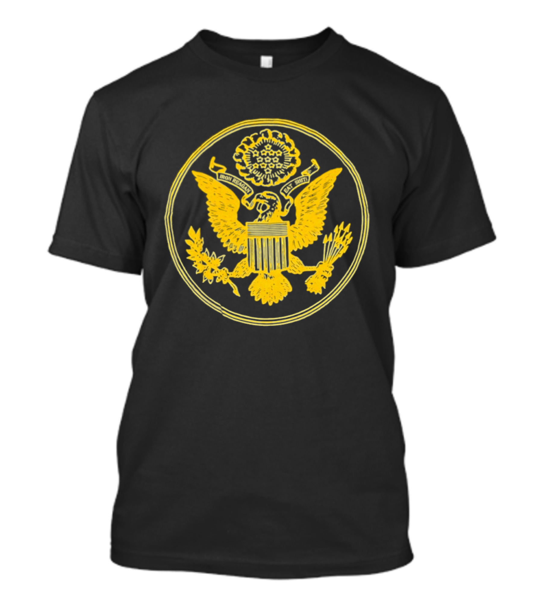 Eagle Iron Reagan Eat Sht Presidential Seal Oval T-Shirt