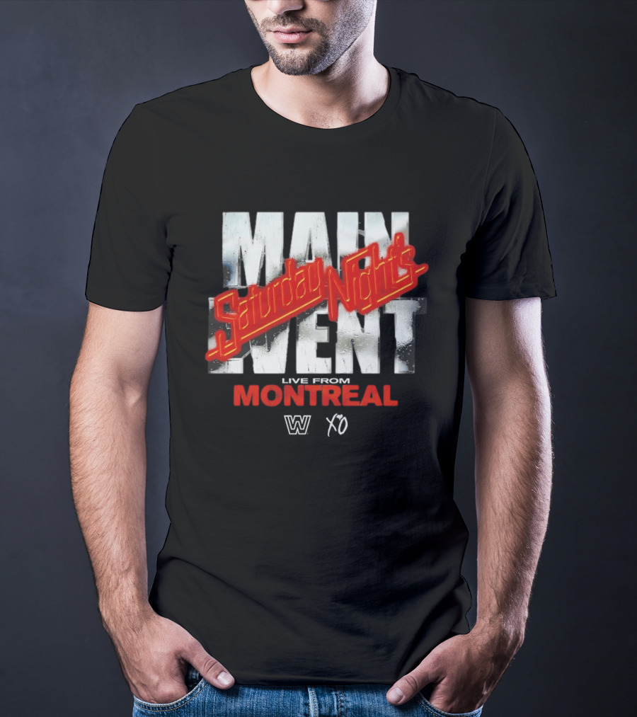 Saturday Night's Main Event Montreal WWE X The Weeknd T-Shirt