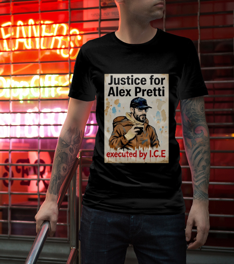 Justice For Alex Pretti Executed By ICE Visual T-Shirt