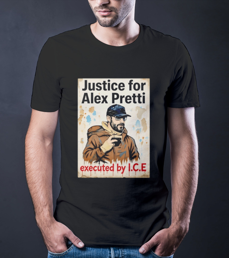 Justice For Alex Pretti Executed By ICE Visual T-Shirt