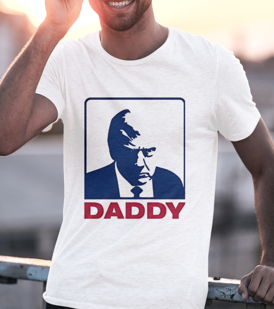 Daddy Donald Trump Blue Red T-Shirt
