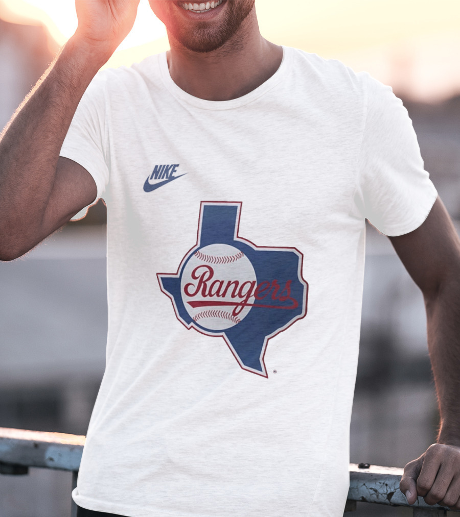 Rangers Baseball Texas Map Iconic Team T-Shirt