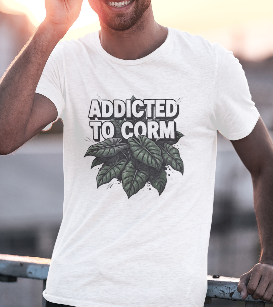 Addicted To Corm Jungle Leaves Aesthetic T-Shirt