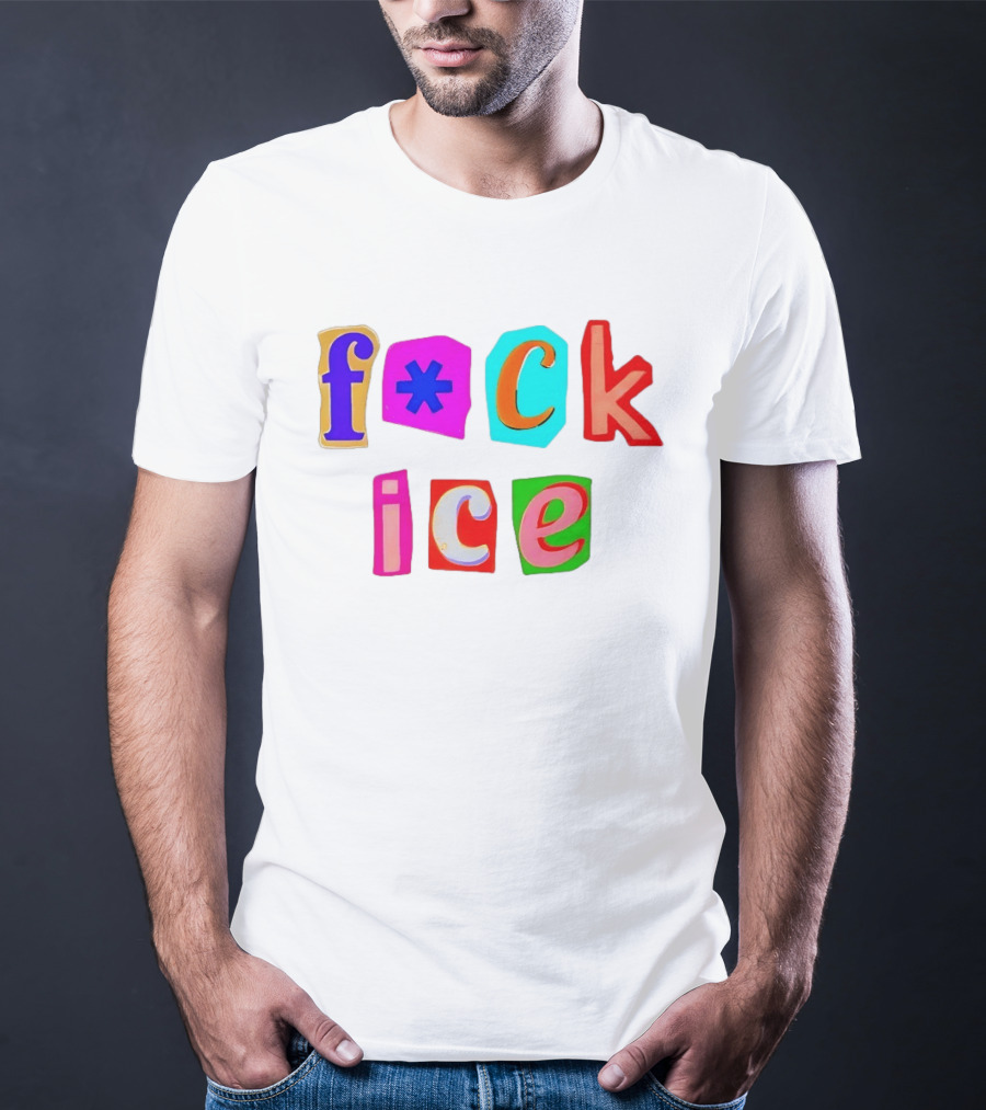 F*ck Ice Colorful Letters T-Shirt