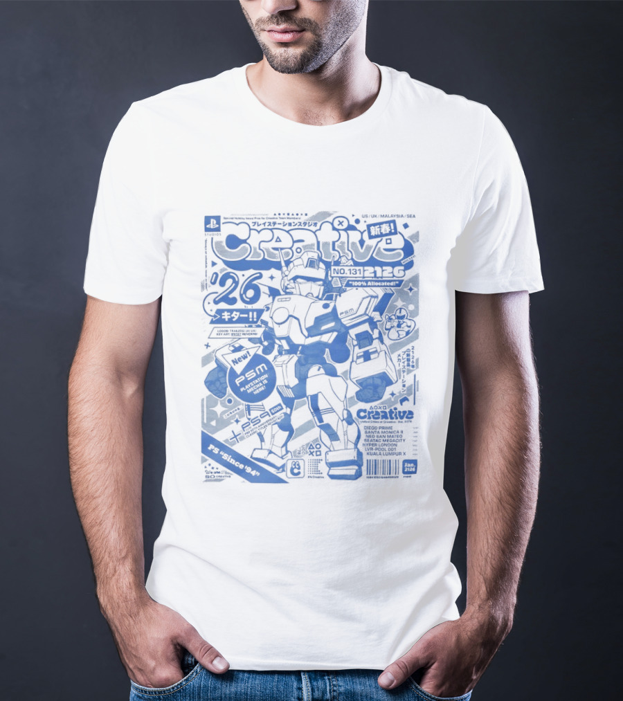 PlayStation Creative Mecha Comic PSM Since 94 Volume 26 T-Shirt