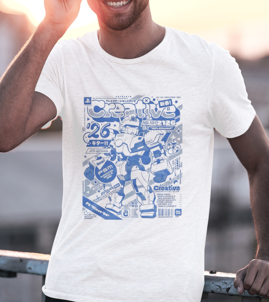 PlayStation Creative Mecha Comic PSM Since 94 Volume 26 T-Shirt