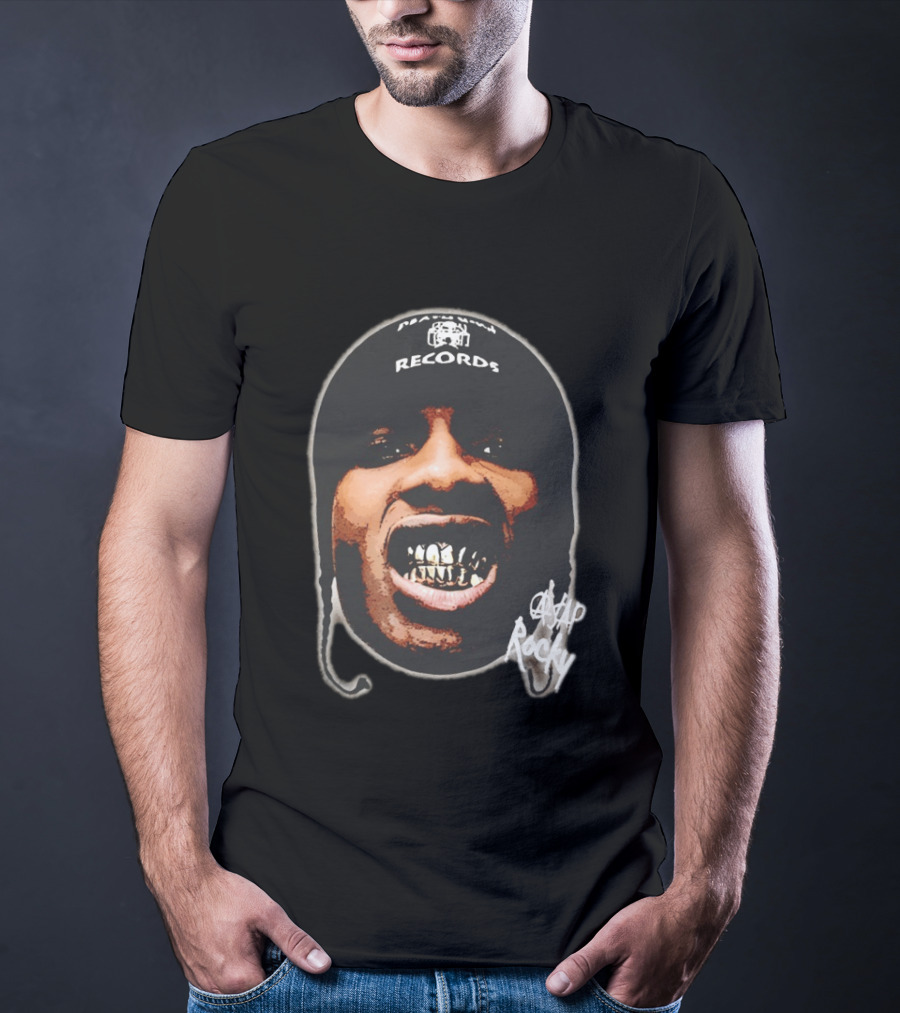 ASAP Rocky Rapper Big Face Harlem Records T-Shirt